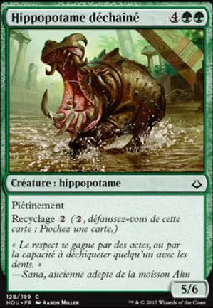 Hippopotame déchaîné