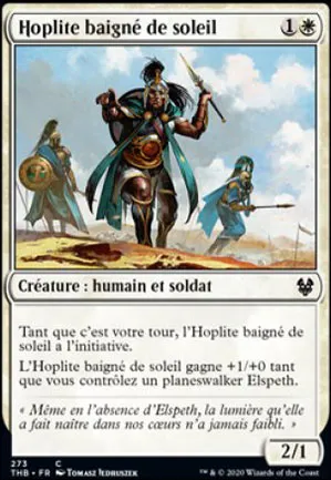 Hoplite baigné de soleil