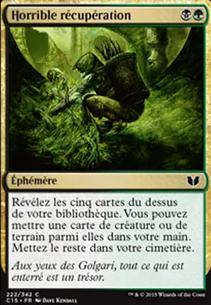 Horrible récupération
