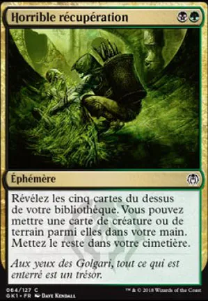 Horrible récupération