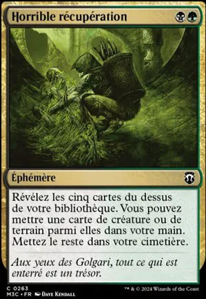 Horrible récupération