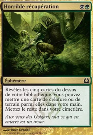 Horrible récupération