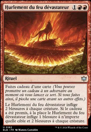 Hurlement du feu dévastateur