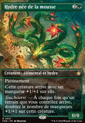 Hydre née de la mousse