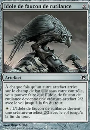 Idole de faucon de rutilance