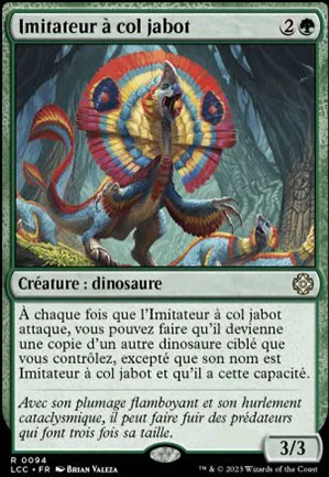 Imitateur à col jabot