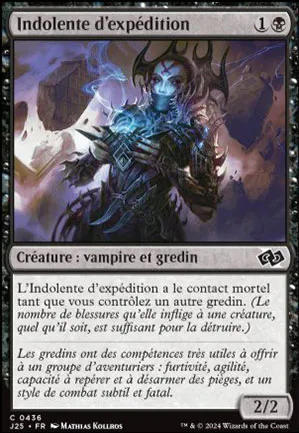 Indolente d'expédition