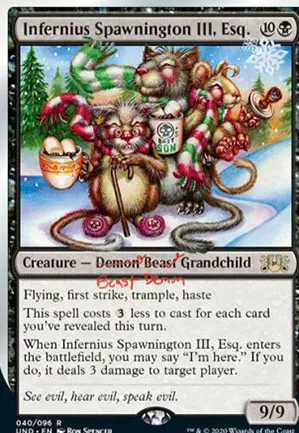 Infernius Spawnington III, Esq.