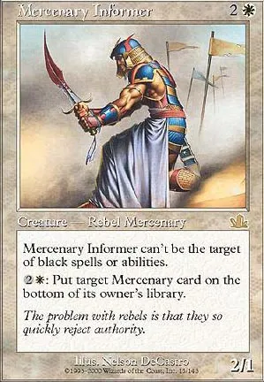 Informateur mercenaire