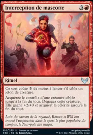 Interception de mascotte