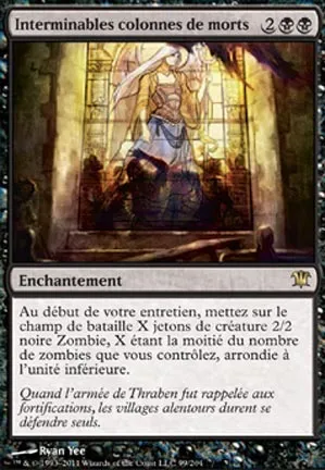 Interminables colonnes de morts
