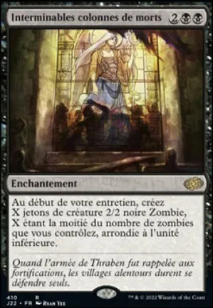 Interminables colonnes de morts