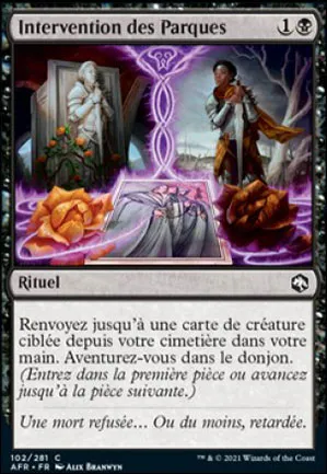 Intervention des Parques