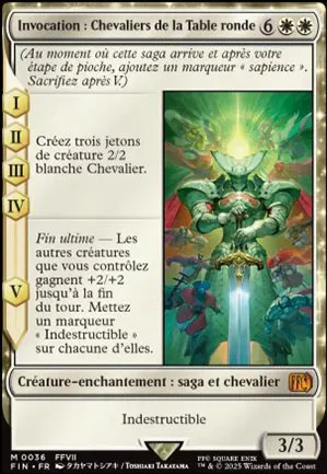 Invocation : chevaliers de la Table ronde