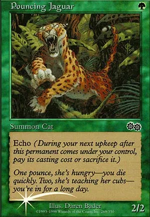 Jaguar bondissant