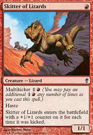 Jaillissement de lézards