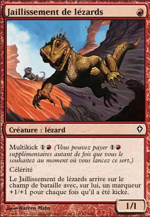 Jaillissement de lézards