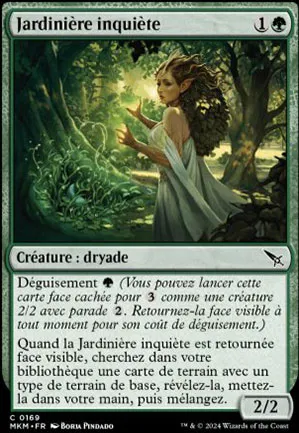 Jardinière inquiète