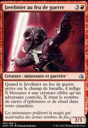 Javelinier au feu de guerre
