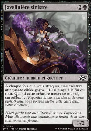 Javelinière sinistre