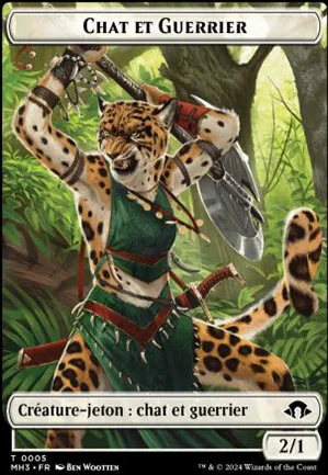 [Jeton] Chat et guerrier