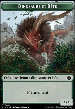 [Jeton] Dinosaure et Bête