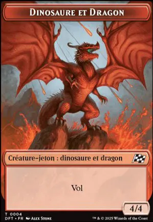 [Jeton] Dinosaure et dragon
