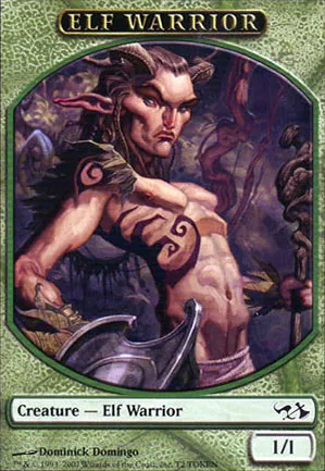 [Jeton] Elfe et guerrier