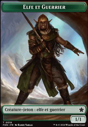 [Jeton] Elfe et guerrier