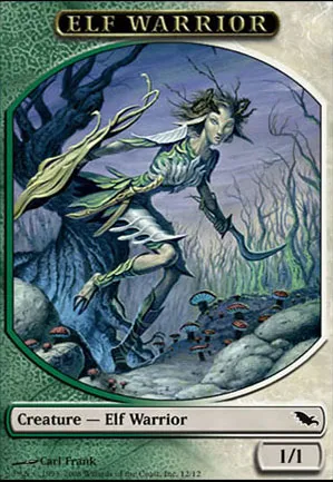 [Jeton] Elfe et guerrier