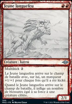 Jeune languefeu