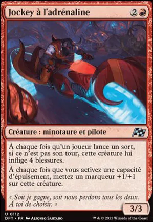 Jockey à l'adrénaline