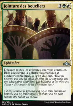 Jointure des boucliers