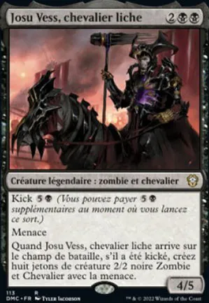 Josu Vess, chevalier liche