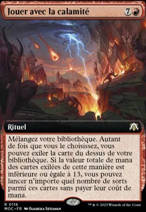 Jouer avec la calamité