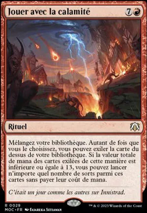 Jouer avec la calamité