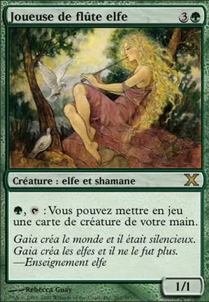 Joueuse de flûte elfe