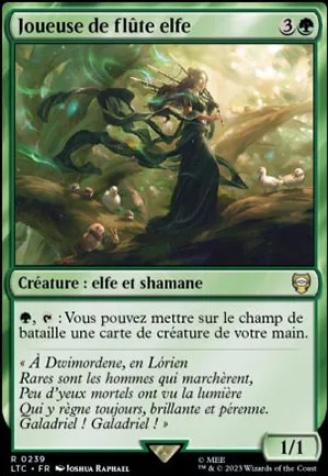 Joueuse de flûte elfe