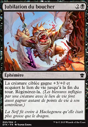 Jubilation du boucher