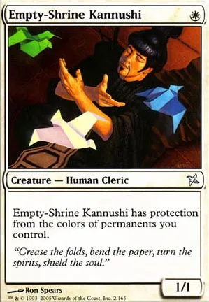 Kannushi au reliquaire vide