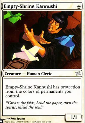 Kannushi au reliquaire vide