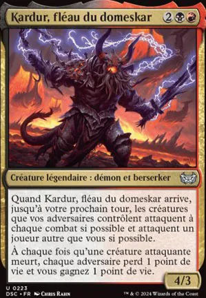 Kardur, fléau du domeskar