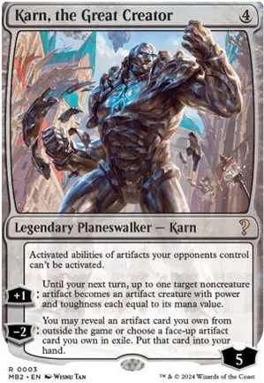 Karn, le grand créateur