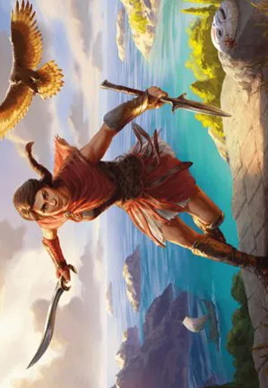 Kassandra, porteuse d'aigle - Illustration