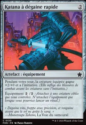 Katana à dégaine rapide