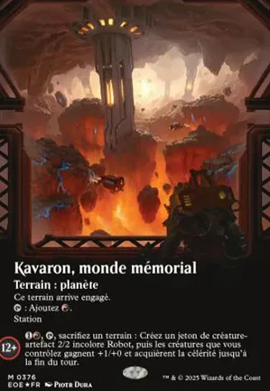 Kavaron, monde mémorial