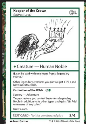 Keeper of the Crown (adventurer) // Coronation of the Wilds