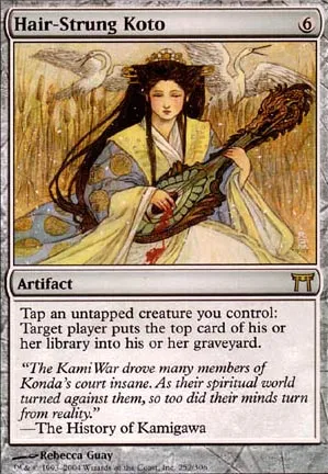 Koto à cordes de cheveux
