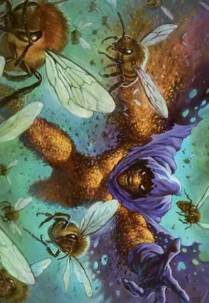 L'Essaim, être constitué d'abeilles - Illustration