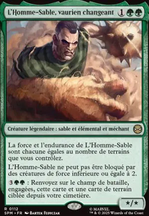 L'Homme-Sable, vaurien changeant